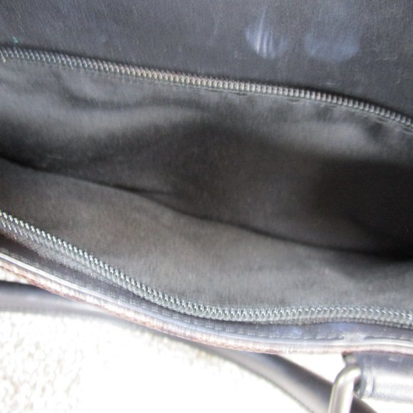 Coach Briefcase Bag Perry Slim Monogram Logo Brown Coated Canvas - Picture 11 of 11